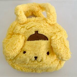 NEW Sanrio Pompompurin Yellow Plush Kids Bag